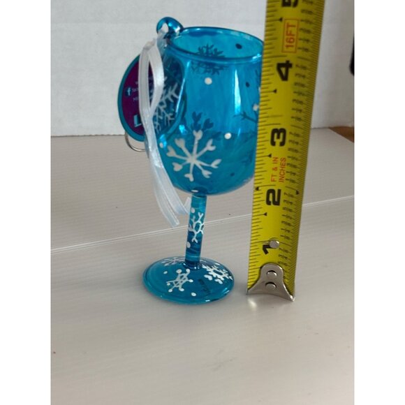 Lolita Sapphire Snowflake Blue Glass Christmas Ornament - Picture 4 of 4